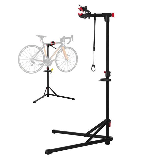 Unisky Bike Repair Stand Foldable Bike Stand for Maintenance Portable Height Adjustable Rack with Quick Release Bicycle Mechanics Maintenance Workstand